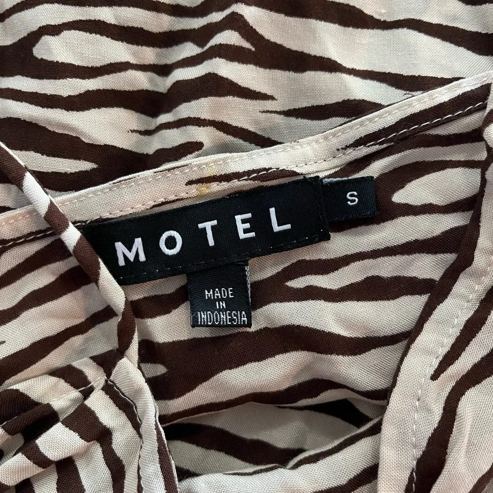 Urban Outfitters x Motel Rocks Zebra Print Slip Dress